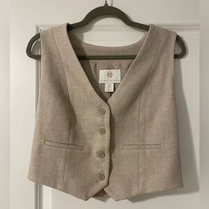 House of Harlow 1960 Taupe Vest